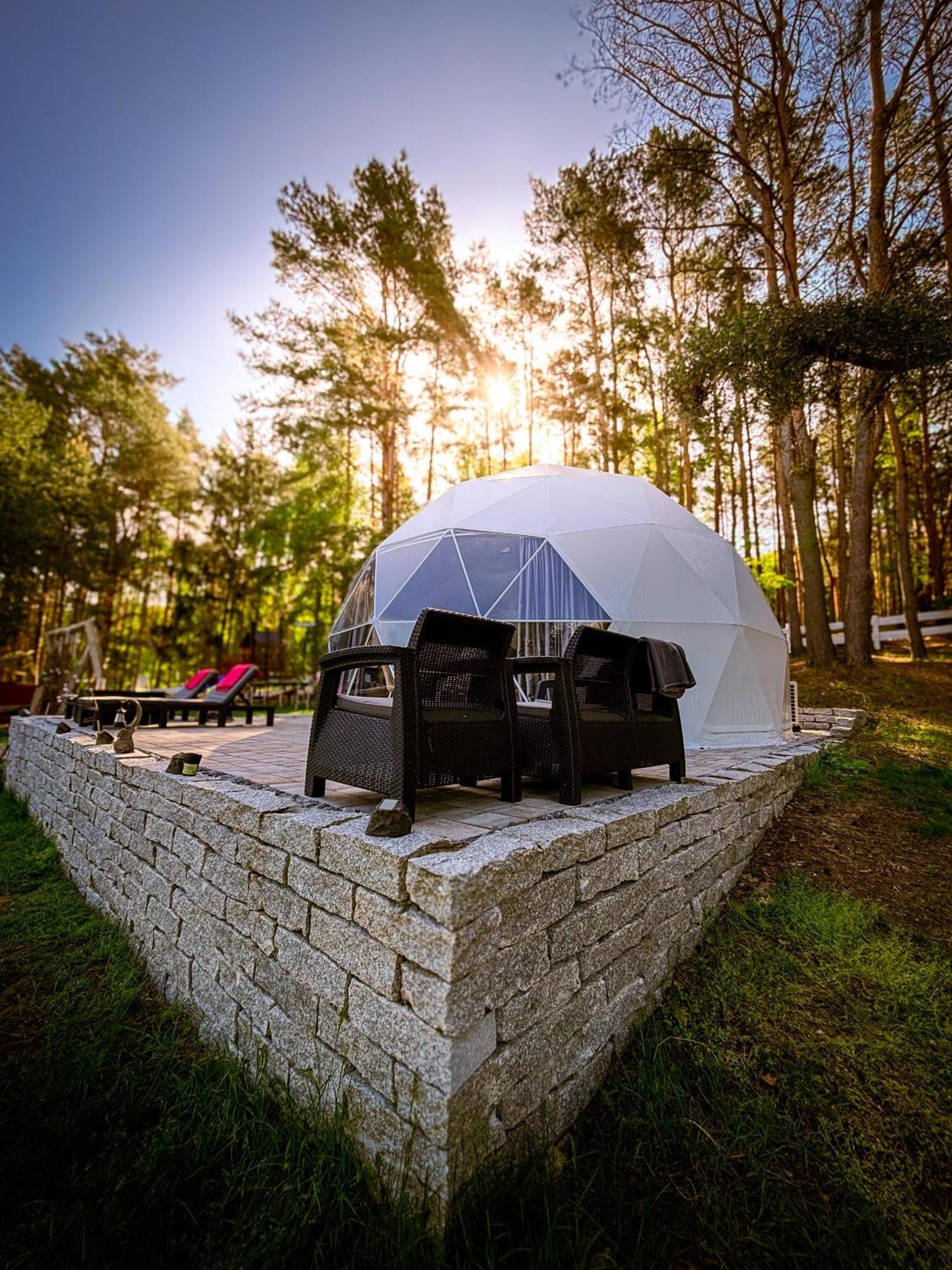 Hotel Glamping Pod Orlem Cedynia Exteriér fotografie